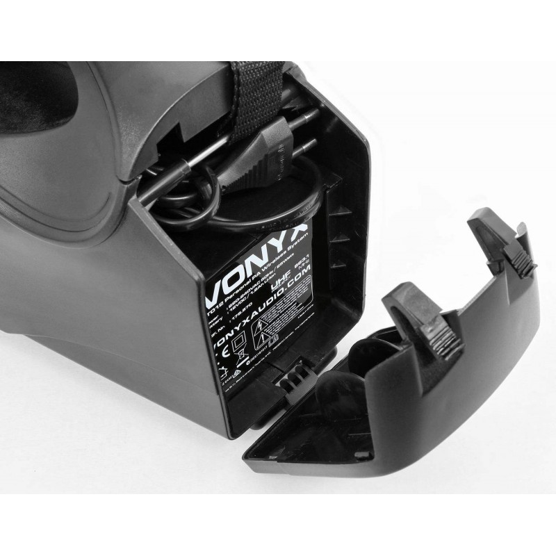 VONYX .ST012 Megafono con micro inalambrico UHF y bateria