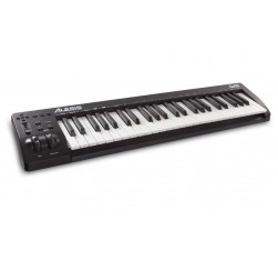 Teclado Controlador Alesis Q49 MKII con 49 teclas sensibles a la velocidad y de tamaño completo.
