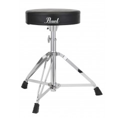 Sillín Redondo Pearl D-50, de vinilo, y ajustable en altura.