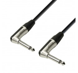 Adam Hall Cables K4 IRR 0600 Cable de Instrumento REAN de Jack 6,3 mm mono acodado a Jack 6,3 mm mono acodado 6 m