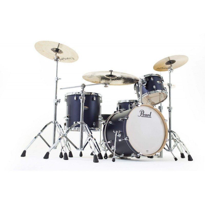 Kit de Bateria Bebop Pearl DMP Decade Maple DMP984-C207 de 4 piezas, con Herrajes y acabado Ultramarine Velvet.