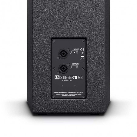 LD Systems STINGER 8 G3 Altavoz bass reflex pasivo de 8" y 2 vías para PA, 250 Watts RMS. LD Systems STINGER 8 G3 Altavoz bass reflex pasivo de 8" y 2 vías para PA, 250 Watts RMS.