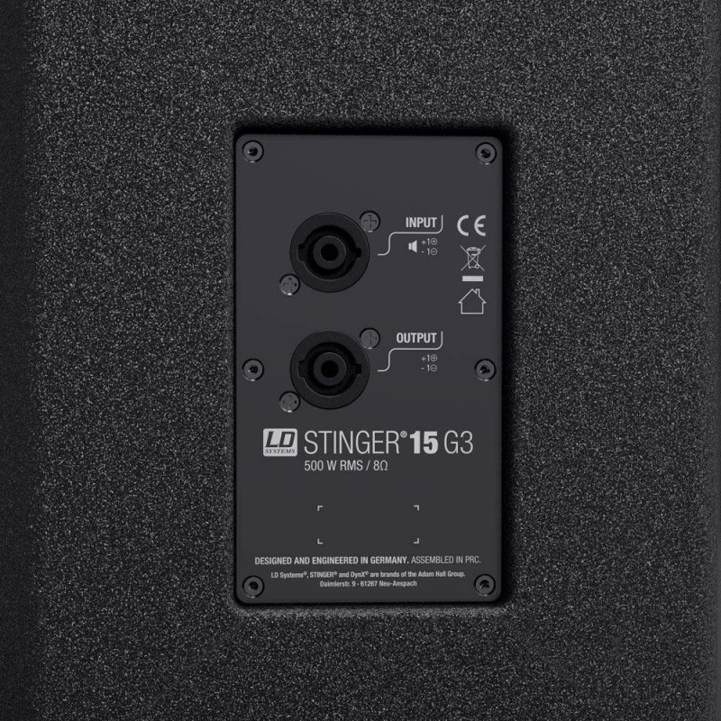 LD Systems STINGER 15 G3 Altavoz de PA de 15" pasivo. 500 Watts RMS.