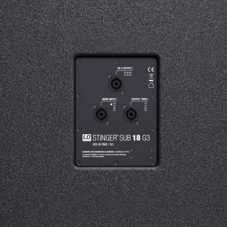 LD Systems STINGER SUB 18 G3 Subwoofer bass reflex pasivo de 18" para PA. 800Watts,RMS./ 1600 Watts Pico. LD Systems STINGER SUB 18 G3 Subwoofer bass reflex pasivo de 18" para PA. 800Watts,RMS./ 1600 Watts Pico.