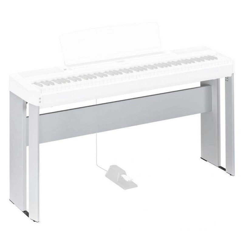 Soporte de madera L-515WH para el Piano Digital Yamaha P-515, en color blanco.
