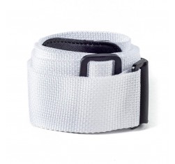 Correa para Guitarra o Bajo de Poliéster Blanco Dunlop D07-01WH.