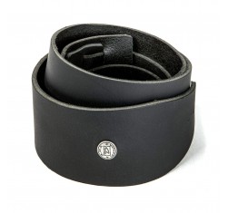 Correa para Guitarra o Bajo de Piel Negra Dunlop BMF-12BK.