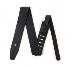 Correa para Guitarra o Bajo de Piel Negra Dunlop BMF-12BK. 2