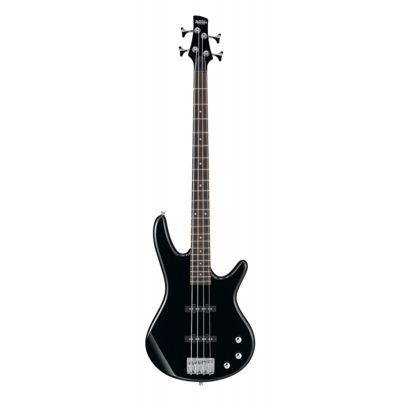 comprar Bajo Eléctrico IBANEZ GSR180-BK con mástil GSR4, cuerpo de álamo, pastillas Dynamix y acabado en negro.