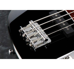comprar Bajo Eléctrico IBANEZ GSR180-BK con mástil GSR4, cuerpo de álamo, pastillas Dynamix y acabado en negro. 2