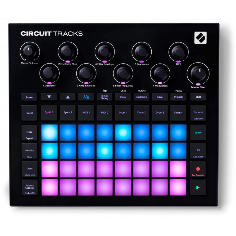 NOVATION CIRCUIT TRACKS Groove Box 32 Pads