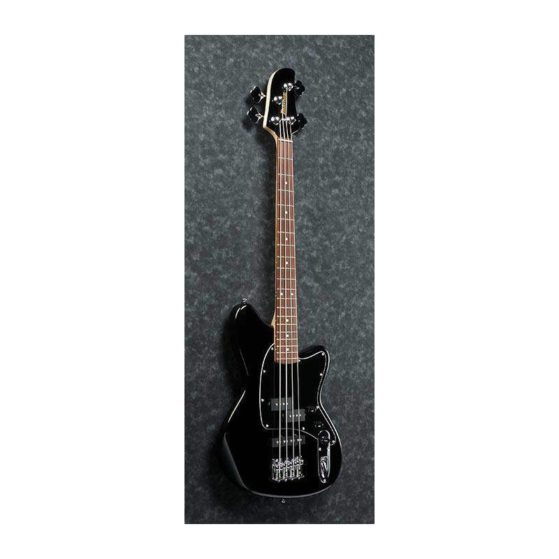 Bajo eléctrico Ibanez TMB30-BK de escala corta de 30", acabado en negro, con cuerpo de caoba y Pastillas Dynamix P/J.