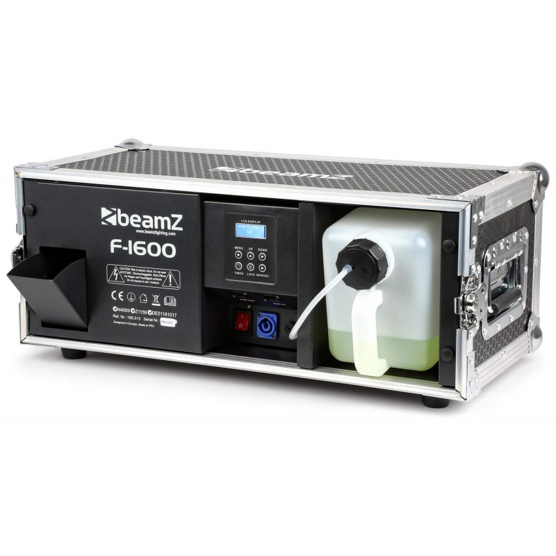 comprar Máquina de Niebla profesional en Flightcase de 1600 Watts BeamZ F1600 .