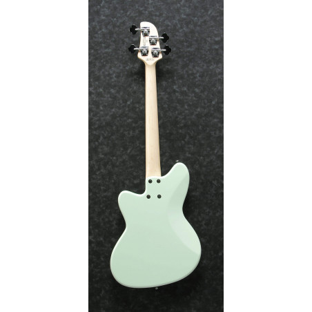 Bajo eléctrico Ibanez TMB30-BK de escala corta de 30", con cuerpo de caoba y Pastillas Dynamix P/J y acabado Mint Green.