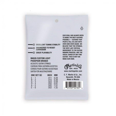 comprar Cuerdas Martin Authentic Acoustic SP Custom Light