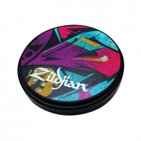 Pad de Prácticas de 6" Zildjian Graffiti proporciona una excelente respuesta para aprender la técnica de la batería. Pad de Prácticas de 6" Zildjian Graffiti proporciona una excelente respuesta para aprender la técnica de la batería.