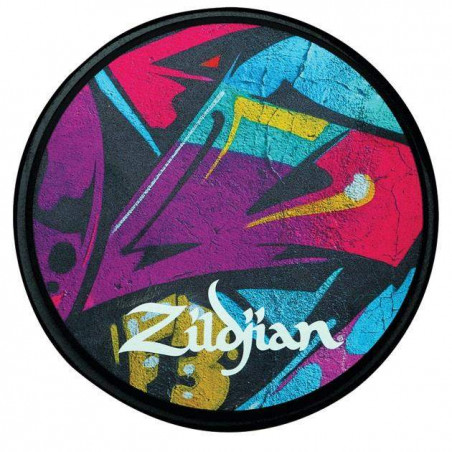 Pad de Prácticas de 12" Zildjian Graffiti proporciona una excelente respuesta para aprender la técnica de la batería.