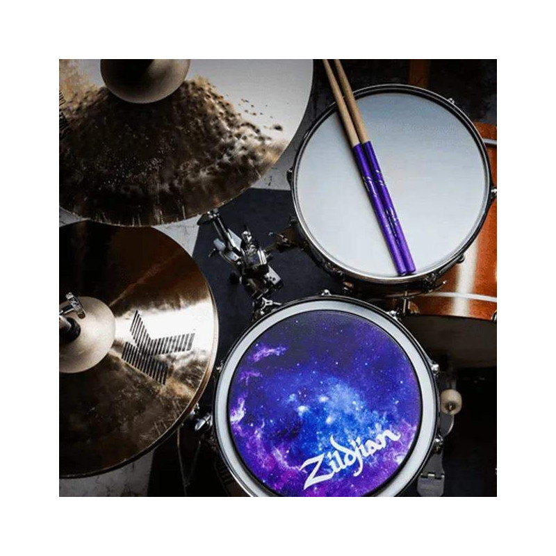 Pad de Prácticas de 12" Zildjian Galaxy proporciona una excelente respuesta para aprender la técnica de la batería.