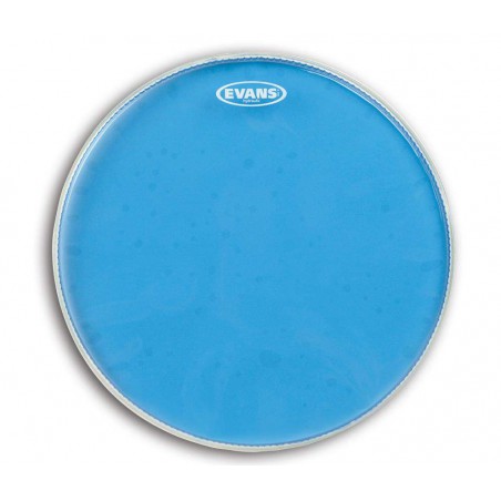 Parche de tom batidor Evans Hydraulic Blue TT20HB de 20" de Aceite azul fabricado con dos finas capas.