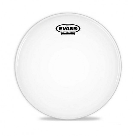 Parche Evans RESO 7 Resonante para tom de 10" B10RES7 fabricado de una capa de 7mil blanco rugoso.