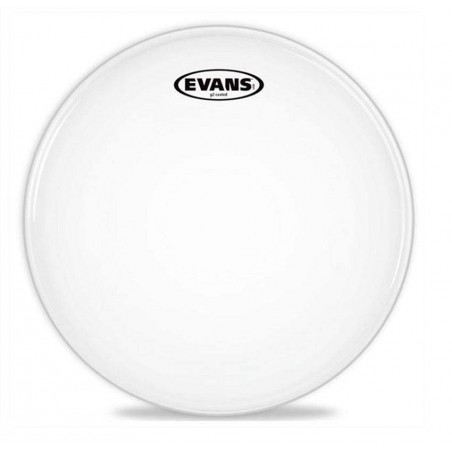 Parche batidor para bombo de 20" Evans Genera G2 BD20G2CW de dos capas de 7 mil blanco rugoso.