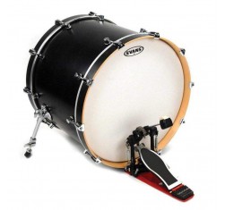 Parche batidor para bombo de 20" Evans Genera G2 BD20G2CW de dos capas de 7 mil blanco rugoso. 2
