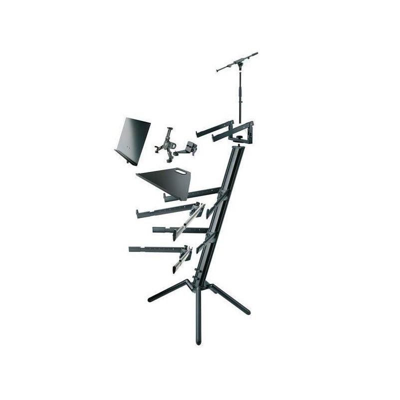 König & Meyer Spider Pro Black  18860 .Soporte para Teclados Aluminio Anodizado.