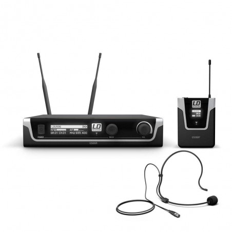 Sistema inalámbrico con petaca y micrófono de diadema LD Systems U506 BPH. Sistema inalámbrico con petaca y micrófono de diadema LD Systems U506 BPH.