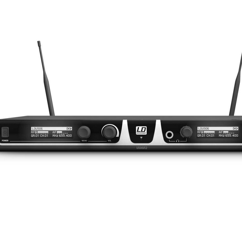 Sistema inalámbrico con 2 micrófonos de mano dinámicos LD Systems U506 HHD 2.