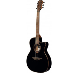 comprar Guitarra Electroacústica Lag Tramontane T118ASCE-BLK tipo Auditorium Slim con cutaway, acabado en negro.