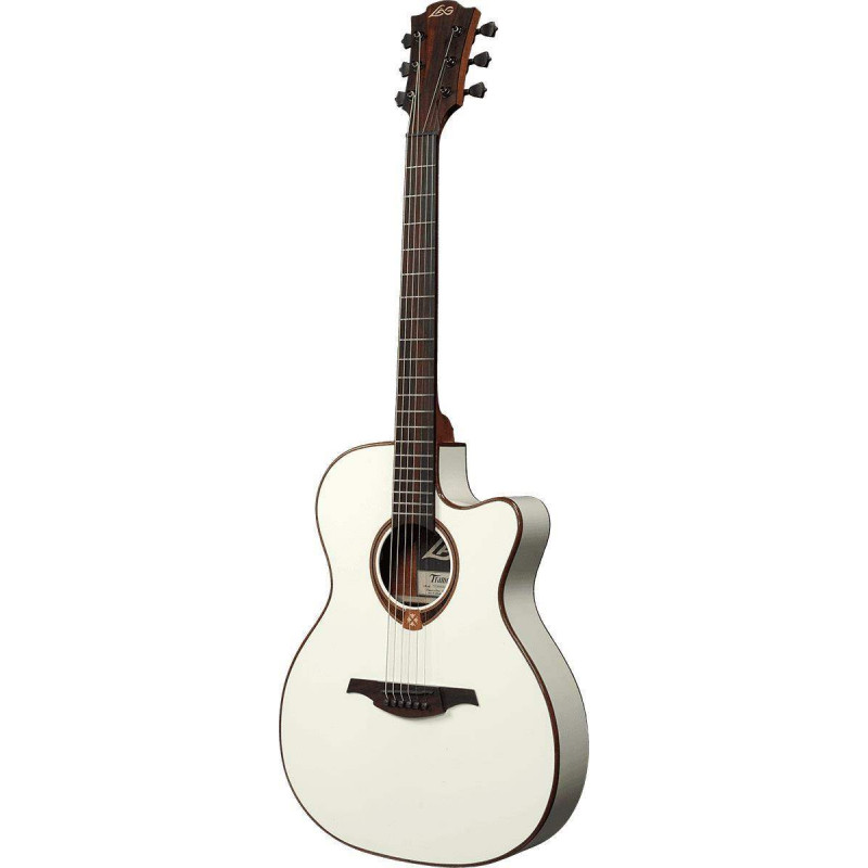 comprar Guitarra Electroacústica Lag Tramontane T118ASCE-IVO tipo Auditorium Slim con cutaway, acabado en Ivory.