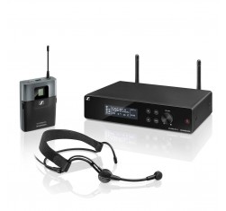 Sistema inalámbrico de diadema Sennheiser XSW2-Me3 Rango A para cantantes y presentadores.UHF, 12 canales,8 bancos,