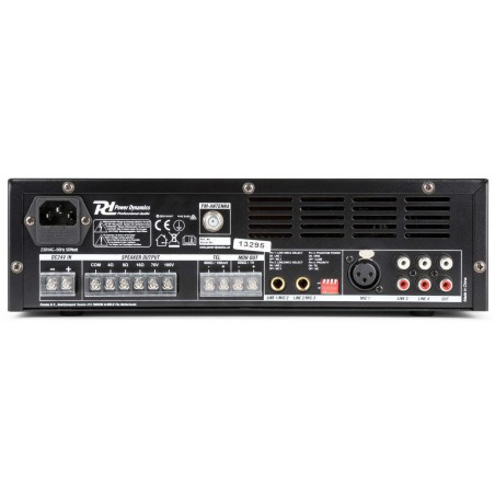 Power Dynamics ,PBA120 Amplificador linea 100V,  120W ,con BT,MP3,SD,