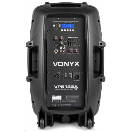 VONYX VPS122A Set 800 Watts con Tripodes, Cables,Microfono,USB,MP3