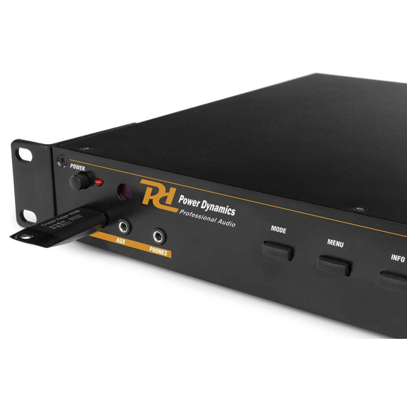 POWER DYNAMICS PDC40 Reproductor multimedia DAB+/Tuner /FM,Puerto USB/ Bluetooth, Pantalla LCD