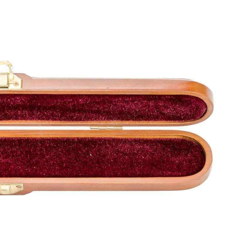 Estuche para arco de violín y viola Rapsody 97N hecho de madera sólida.