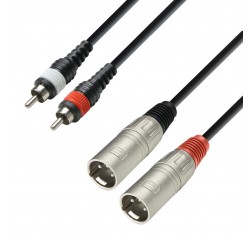 Cable 2x RCA - 2x XLR 1m K3TMC0100 
                                