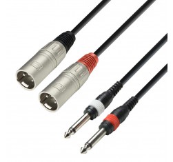 Cable 2x XLR - 2x Jack 1m K3TMP0100 
                                