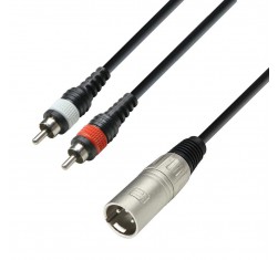 Cable XLR - 2x RCA 3m K3YMCC0300 
                                