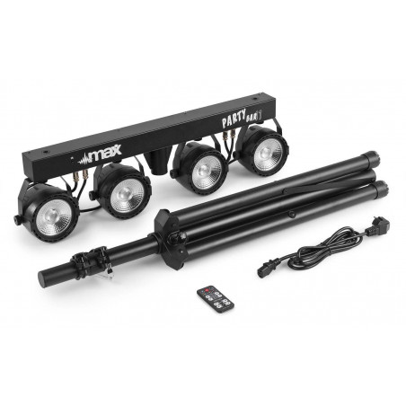 MAX PartyBar 11 Kit , Equipo iluminación de 4 focos tipo COB de 20 W