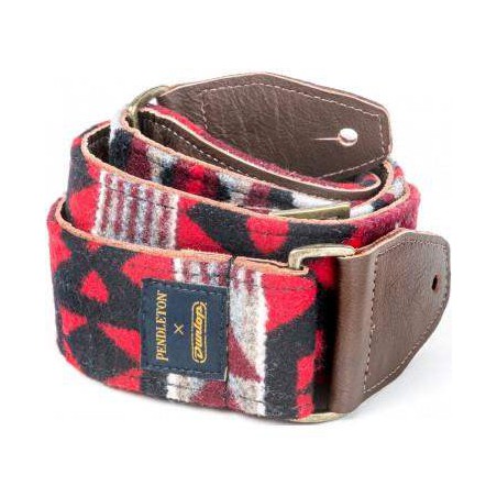 Correa Dunlop para Guitarra o Bajo Pendleton PWM-02 Wool La Paz Scarlet.