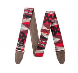 Correa Dunlop para Guitarra o Bajo Pendleton PWM-02 Wool La Paz Scarlet. 2