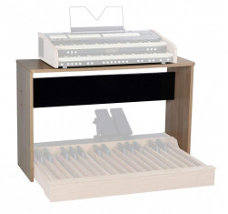 Soporte de madera para órgano Viscount Cantorum Trio, compatible con el ancho de las pedaleras MIDI Viscount 30 notas.