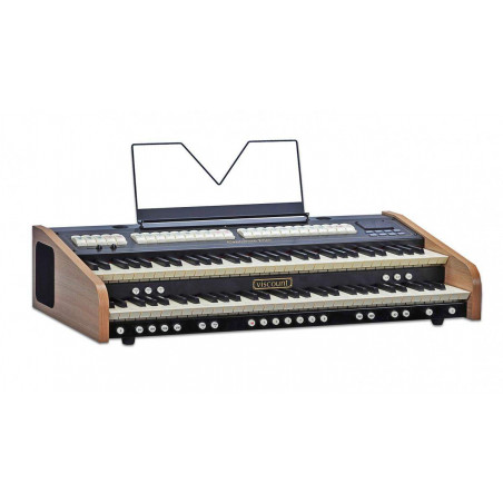 Organo Litúrgico Viscount Cantorum Duo con 2 Teclados de 61 notas, 4 estilos seleccionables, 30 Voces y Transpositor.