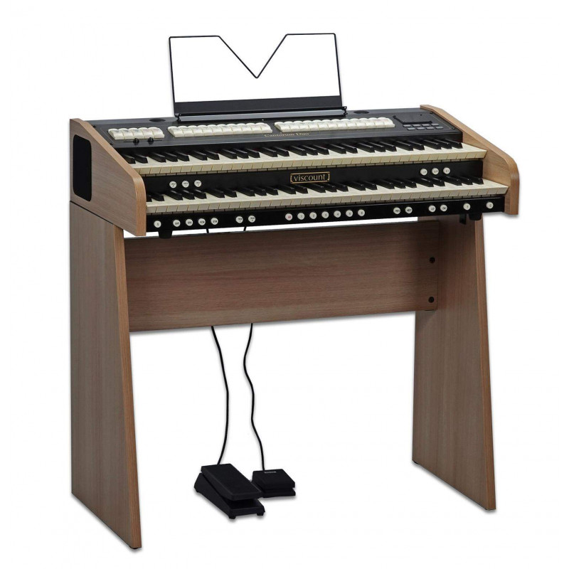 Organo Litúrgico Viscount Cantorum Duo con 2 Teclados de 61 notas, 4 estilos seleccionables, 30 Voces y Transpositor.