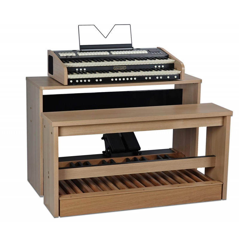 Organo Litúrgico Viscount Cantorum Duo con 2 Teclados de 61 notas, 4 estilos seleccionables, 30 Voces y Transpositor.
