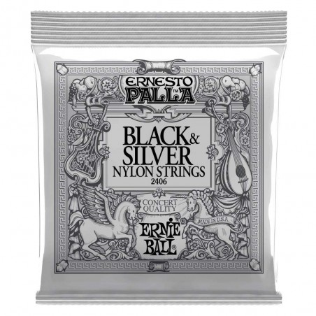 Juego de cuerdas para Guitarra Clásica Ernie Ball Ernesto Palla 2406 Clear & Silver de tensión media