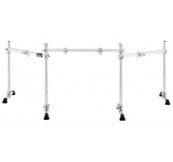 Rack de batería Pearl DR-513 con barras rectas, 4 abrazaderas de rack PCX100 y 2 abrazaderas de tubo PCL-100.