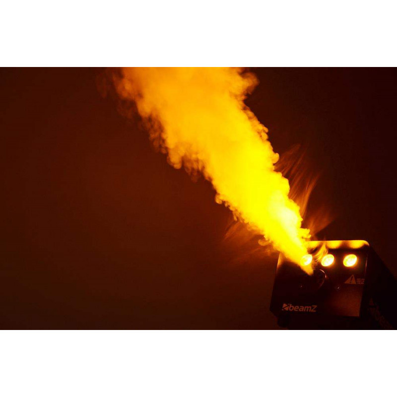 BeamZ S700-LED Máquina de humo con efecto llama 700 Watts. con Leds ambar que producen un efecto llamas.