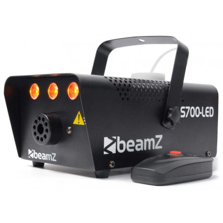 BeamZ S700-LED Máquina de humo con efecto llama 700 Watts. con Leds ambar que producen un efecto llamas.